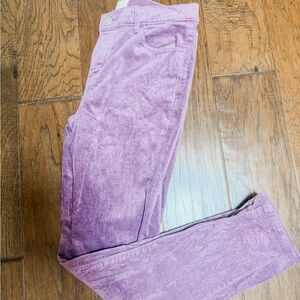 LOFT Lavender Suede Ankle Pants